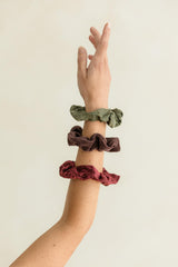 Show and Tell Scrunchies - sample our organic fabric with our scrunchie packs
