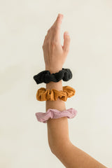 Show and Tell Scrunchies - sample our organic fabric with our scrunchie packs