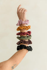 Show and Tell Scrunchies - sample our organic fabric with our scrunchie packs