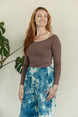 Leilani Long Sleeve - organic cotton scoop neck full sleeve top