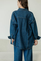Shaket - Organic denim shirt - jacket with special wash and lots of pockets