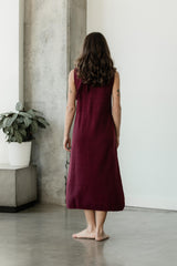 Bee Dress - beautifully knit organic cotton sweater dress with braided belt