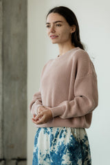 La Mágica - Organic Cotton Sweater: Earthy Colors, One Size