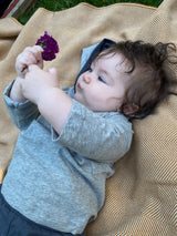 Organic cotton baby hoodie - 100% organic cotton baby clothes- hooded shirt for little ones