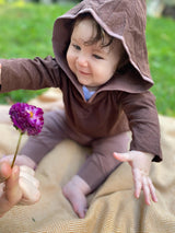Organic cotton baby hoodie - 100% organic cotton baby clothes- hooded shirt for little ones