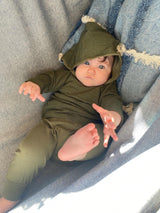 Organic cotton baby hoodie - 100% organic cotton baby clothes- hooded shirt for little ones