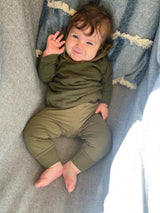 Organic Cotton baby pants - stretchy pants for little legs - soft baby pants