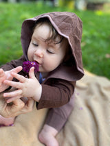 Organic cotton baby hoodie - 100% organic cotton baby clothes- hooded shirt for little ones