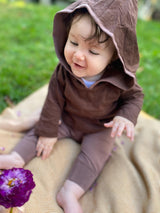Organic cotton baby hoodie - 100% organic cotton baby clothes- hooded shirt for little ones