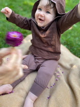 Organic cotton baby hoodie - 100% organic cotton baby clothes- hooded shirt for little ones