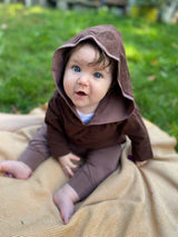 Organic cotton baby hoodie - 100% organic cotton baby clothes- hooded shirt for little ones