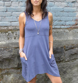 Dragonfly Dress - perfect pocket dress 100% organic cotton - V-neck dress