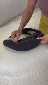 Twill Fanny Pack - Stonewashed Cotton Twill with Antique Bronze Fixings